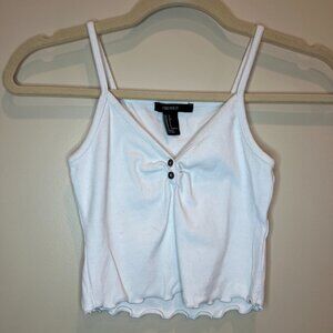 Forever 21 Cropped White Cami